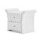 Baxton Studio Victoria Matte White 2 Storage Drawers Nightstand Bedside Table 116-6194 - alternate 2